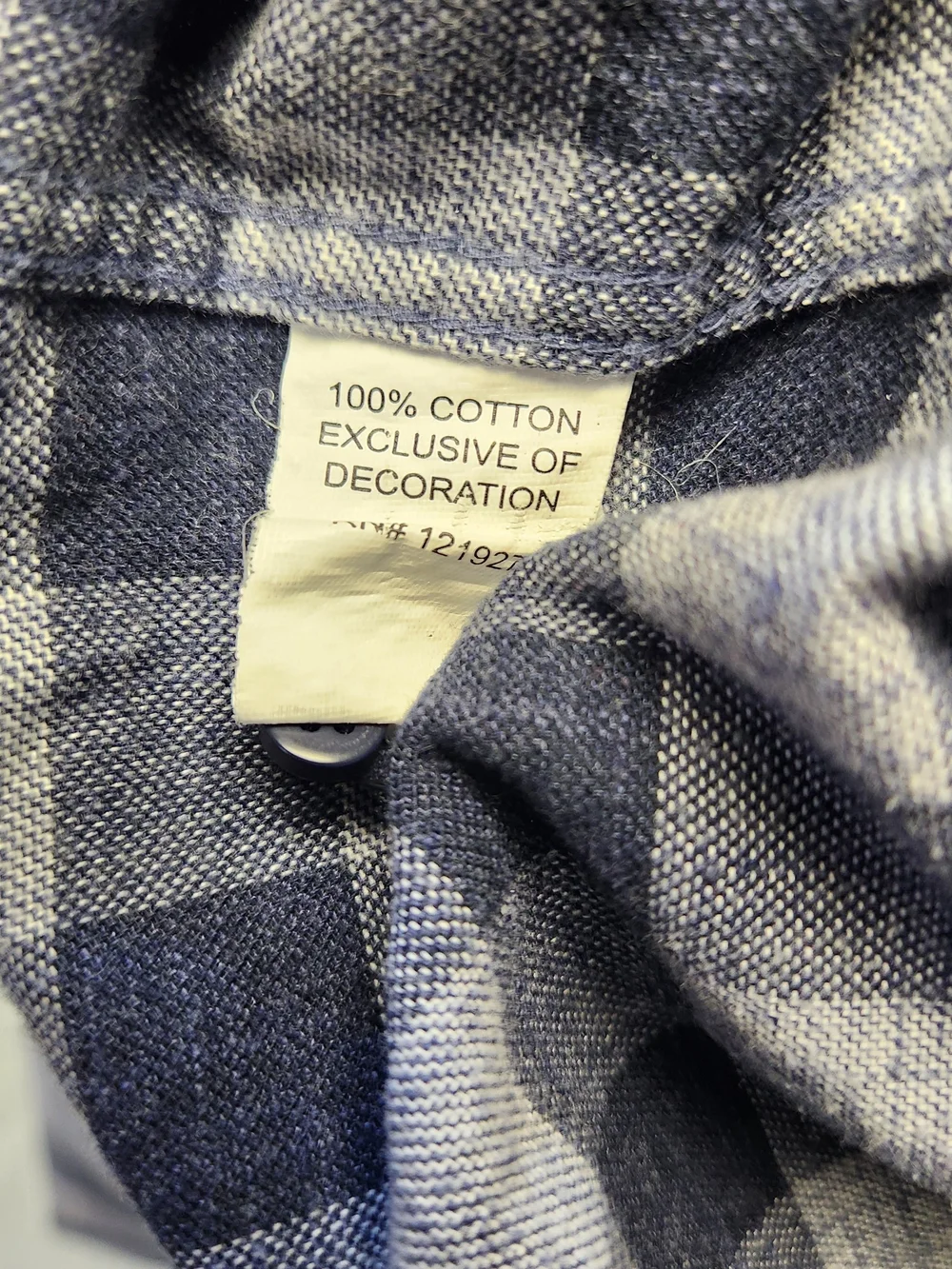 JOHNNIE-O Hangin' Out Plaid Button Down Flannel Gray Blue Small Orion L/sleeve